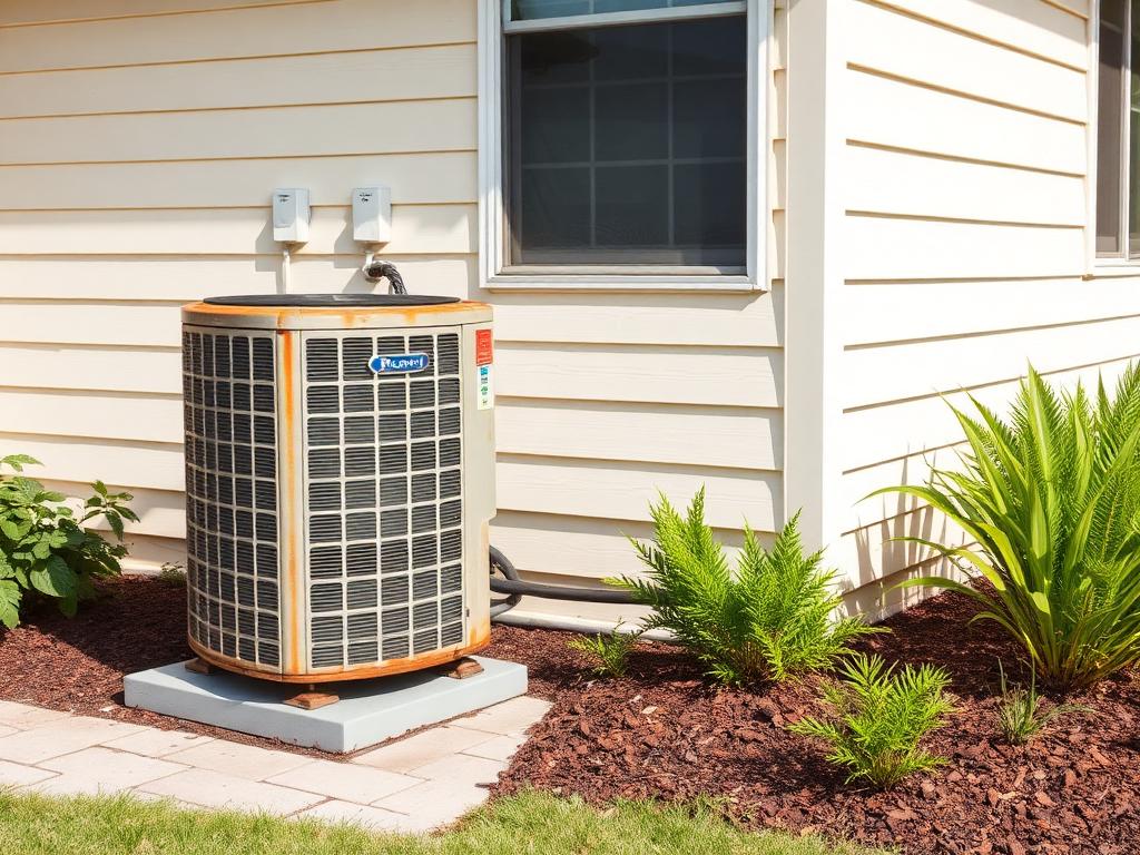 A/C condenser replacement - before