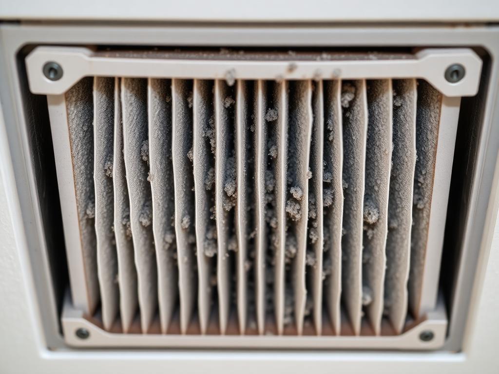 Duct cleaning - before